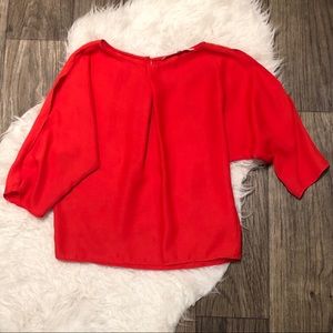 RACHEL Rachel Roy Silk Slit Sleeve Blouse